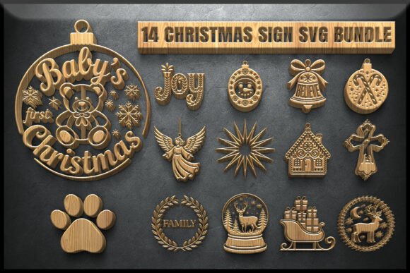 Download Rustic Christmas Sign SVG Bundle - Premium Resources
