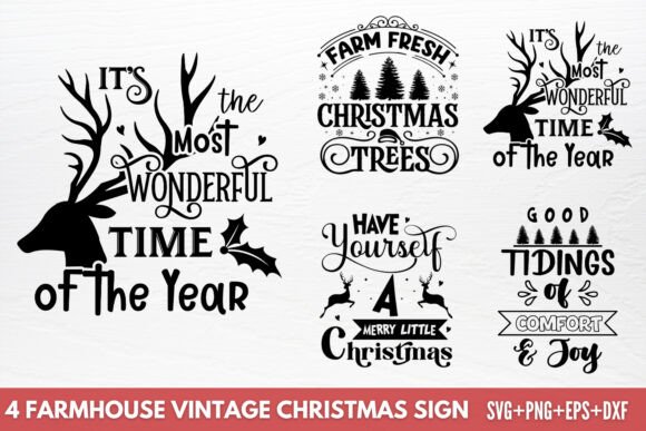 Download Farmhouse Vintage Christmas Sign SVG - Premium Resources