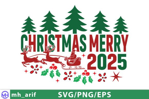 Download Merry Christmas 2025 SVG PNG Design - Christmas 2025 svg Collection
